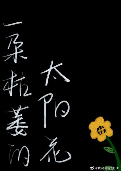 一朵枯萎的太陽花
